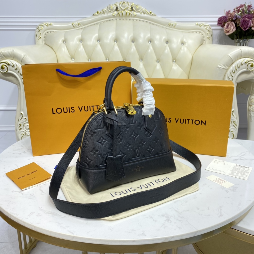 Louis Vuitton NEO ALMA BB Monogram Handbag M44829 Black